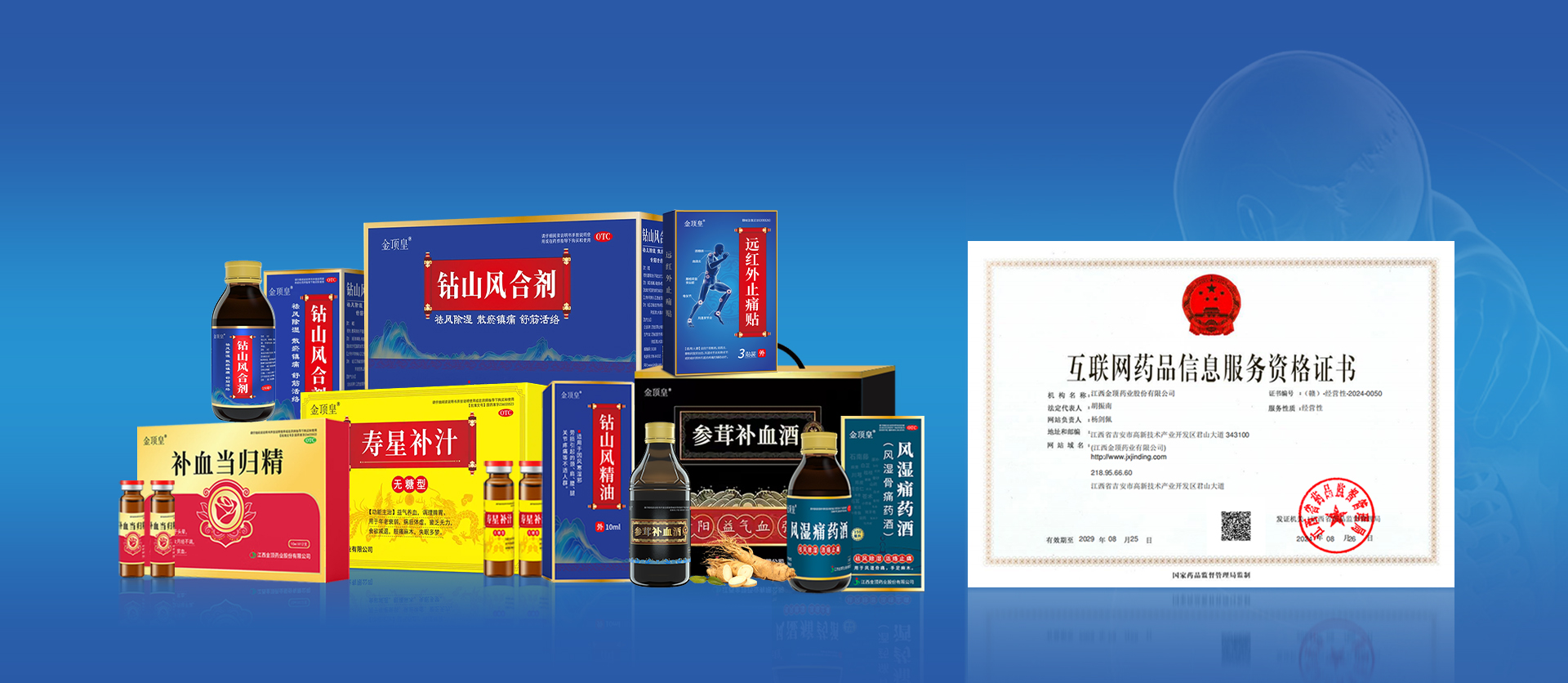 金顶药业banner